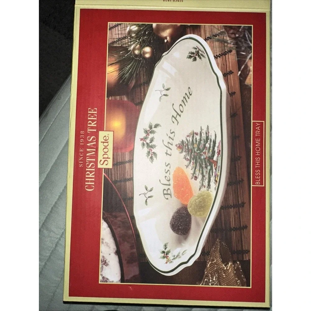 SPODE‎ Christmas Tree Bless This Home Tray 11